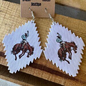 Bareback Bronc Earrings